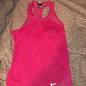 pink nike dry-fit tank